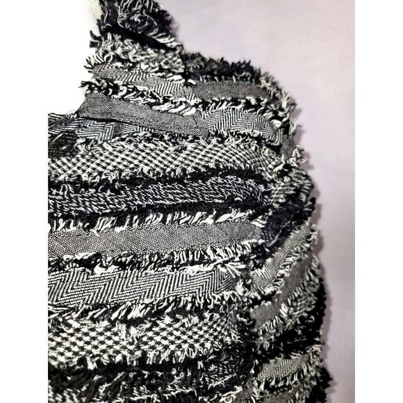 Life Style Strip Rough Edge Jacket - Size L - Picture 2 of 9